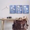 Stupell Industries Varied Cerulean Botanicals 3pc Canvas Wall Art Set Design by Petal Prints Design